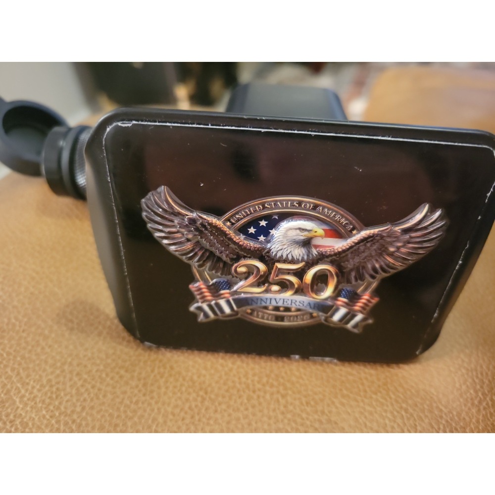 US 250th Anniversary 1776-2026 Eagle American Flag Trailer Hitch Cover for 2 Inc